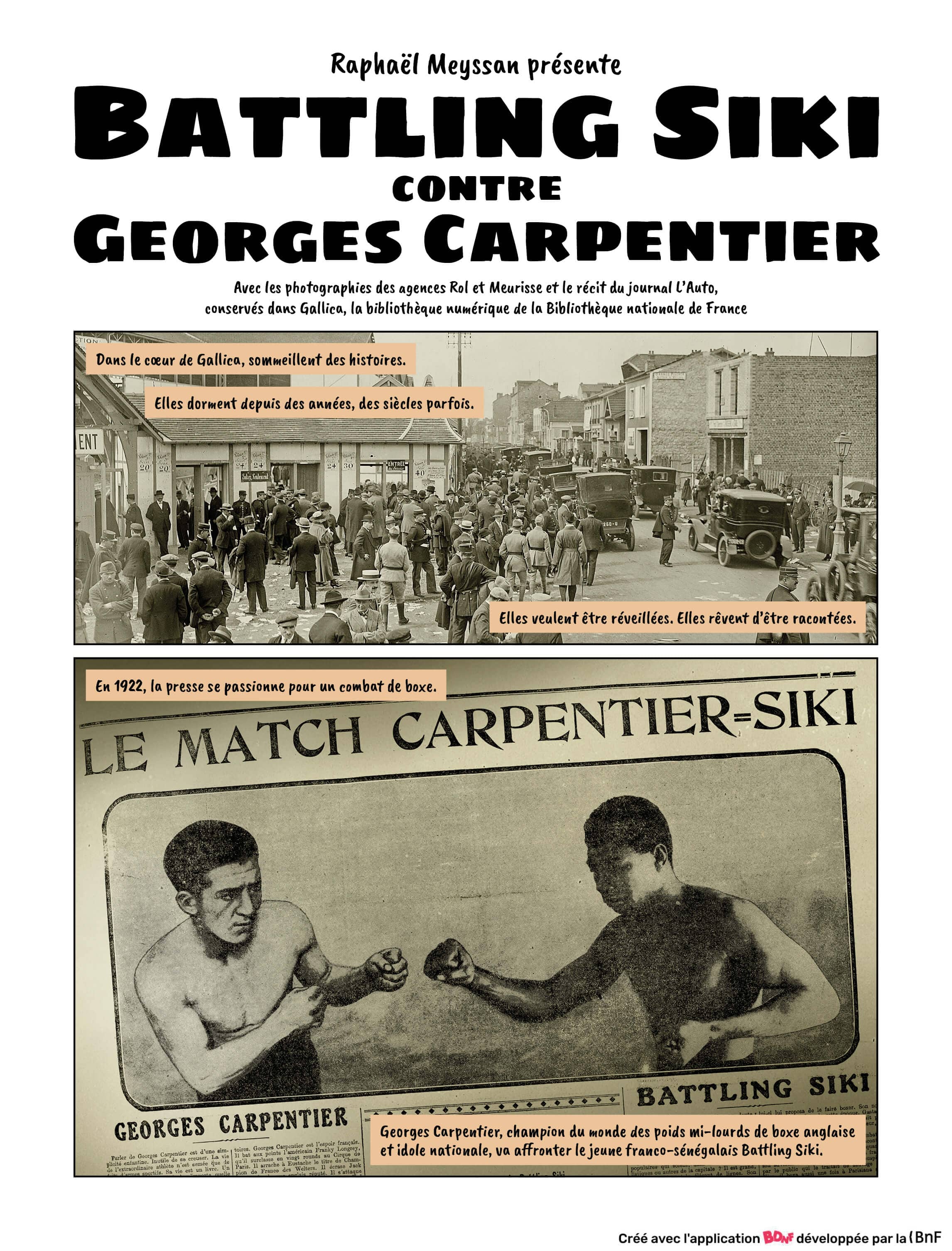 Battling Siki contre Georges Carpentier